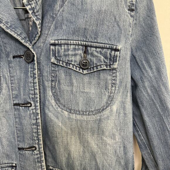 Lucky Brand Outdoor And Utility Women’s Denim Coat Size S No.‎ 80318 Lightweight - Picture 4 of 11